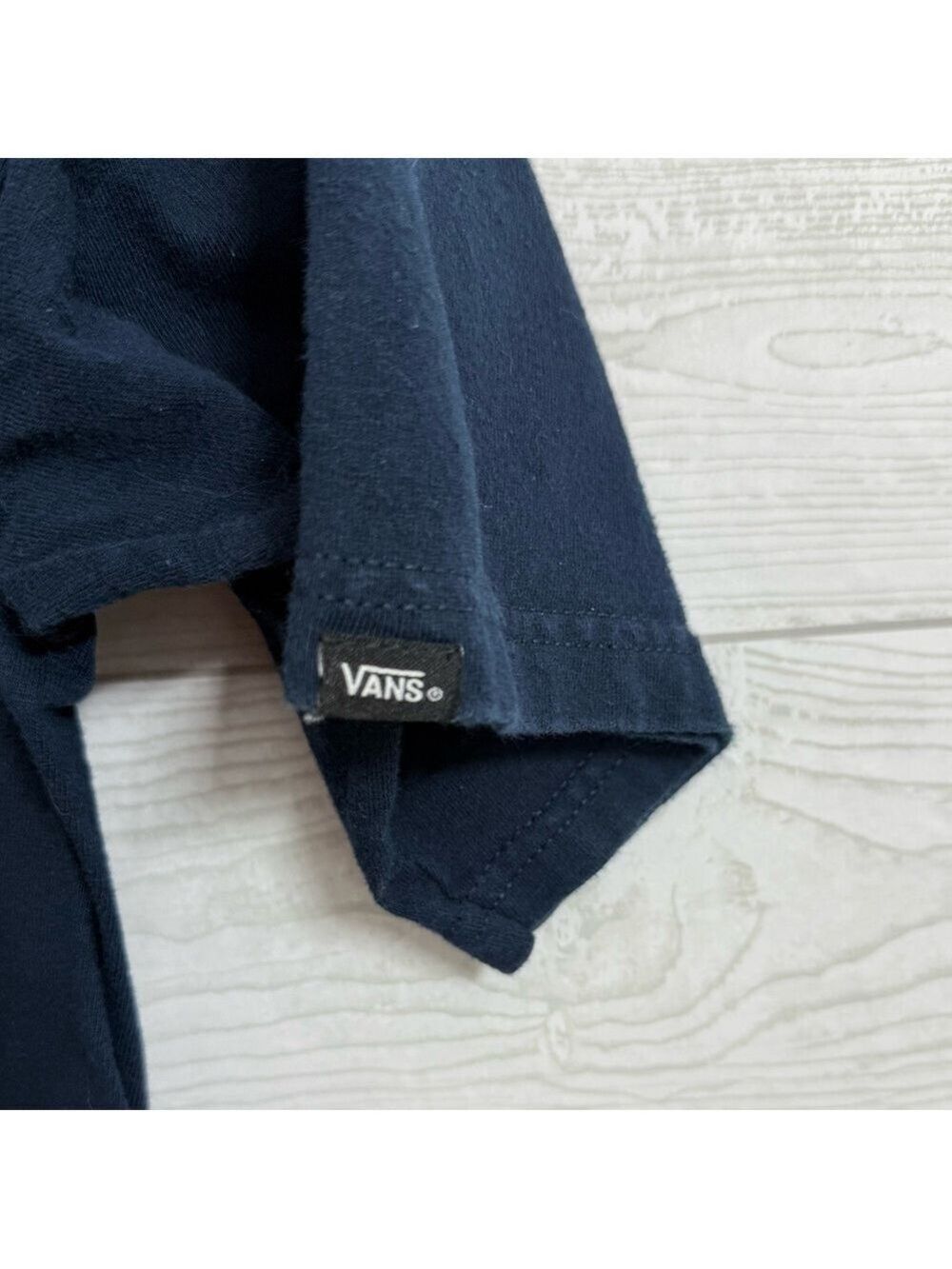 Vans Men’s Navy Blue Short Sleeve Tee Shirt with Logo. Size M - Picture 5 of 6